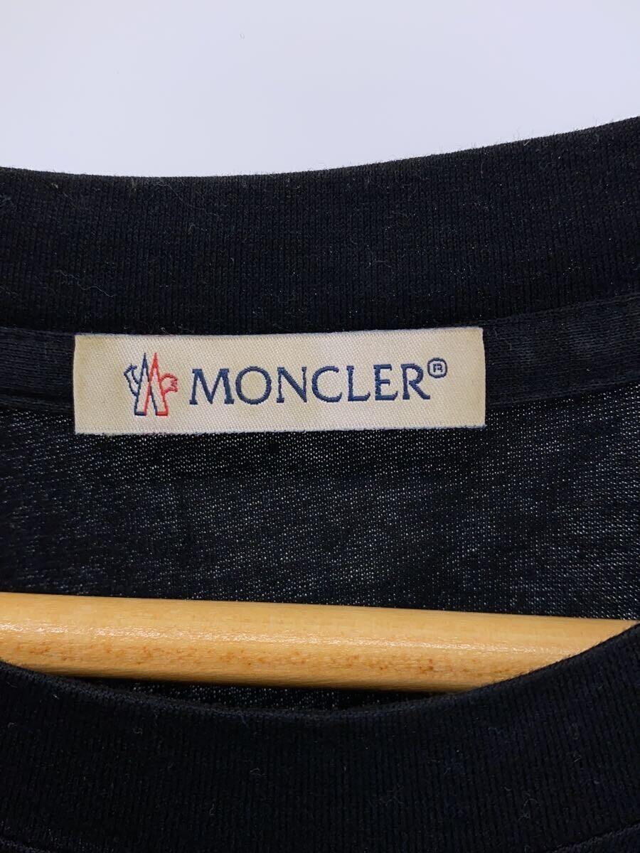 MONCLER◆ナイロンポケット Tシャツ/M/コットン/BLK_画像3