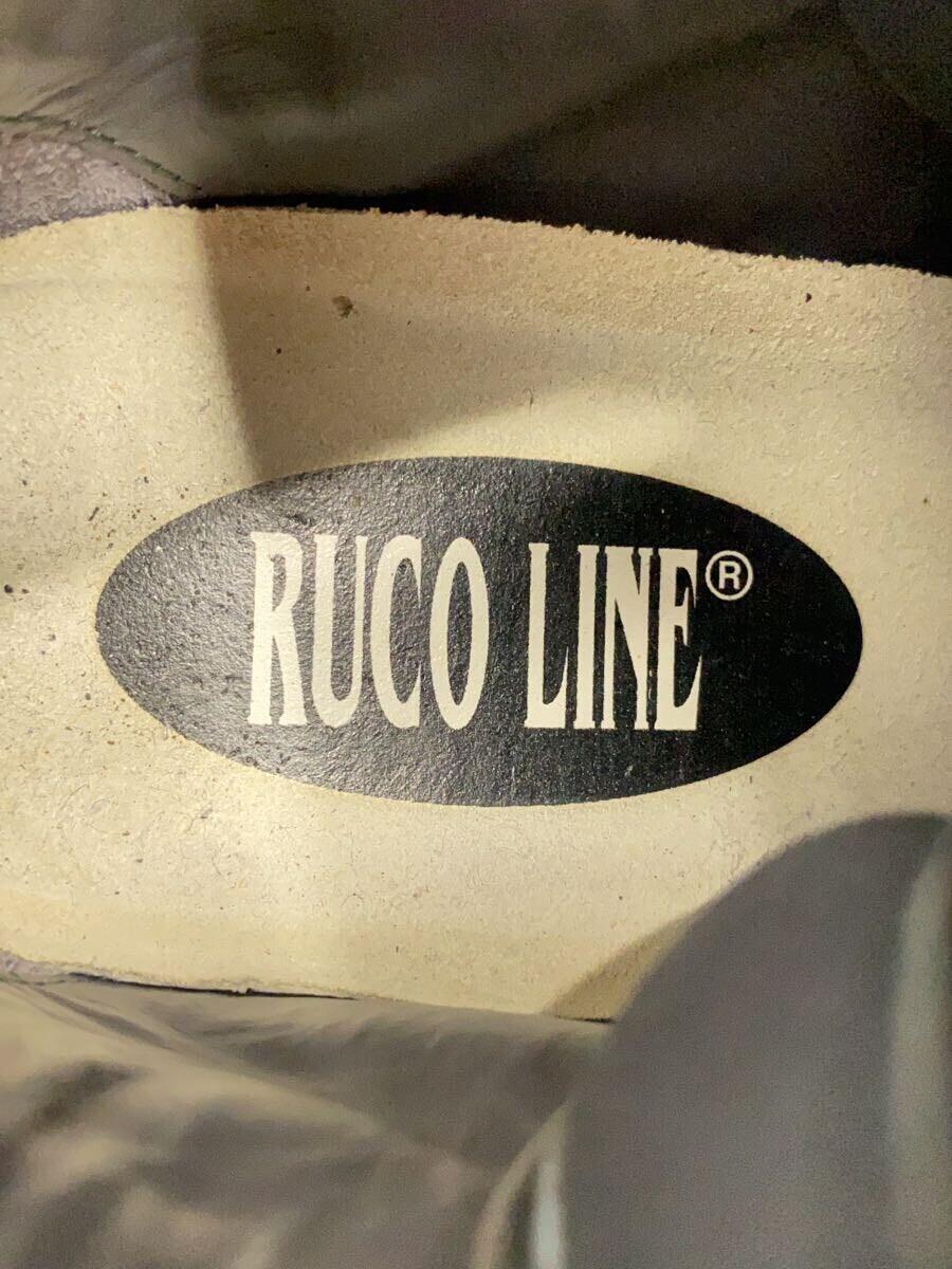 RUCO LINE◆ハイカットスニーカー/37/BLK/レザー/2208-364-004-037/RUCO LINE/ルコライン_画像5