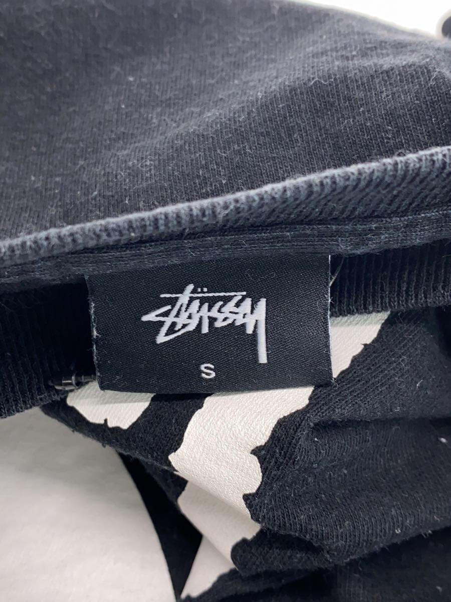 STUSSY◆8ボールTシャツ/S/コットン/BLK_画像3