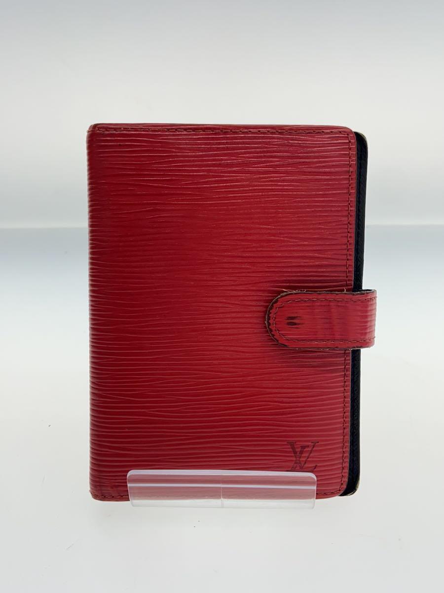 LOUIS VUITTON◆アジェンダPM_エピ_RED/-/RED/無地/レディース_画像1