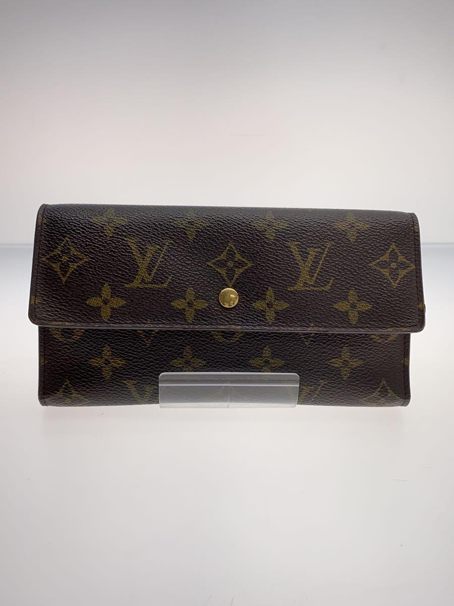 LOUIS VUITTON◆ポルト・トレゾール・インターナショナル_モノグラム・キャンバス_BRW/PVC/BRW/総柄/レディース_画像1