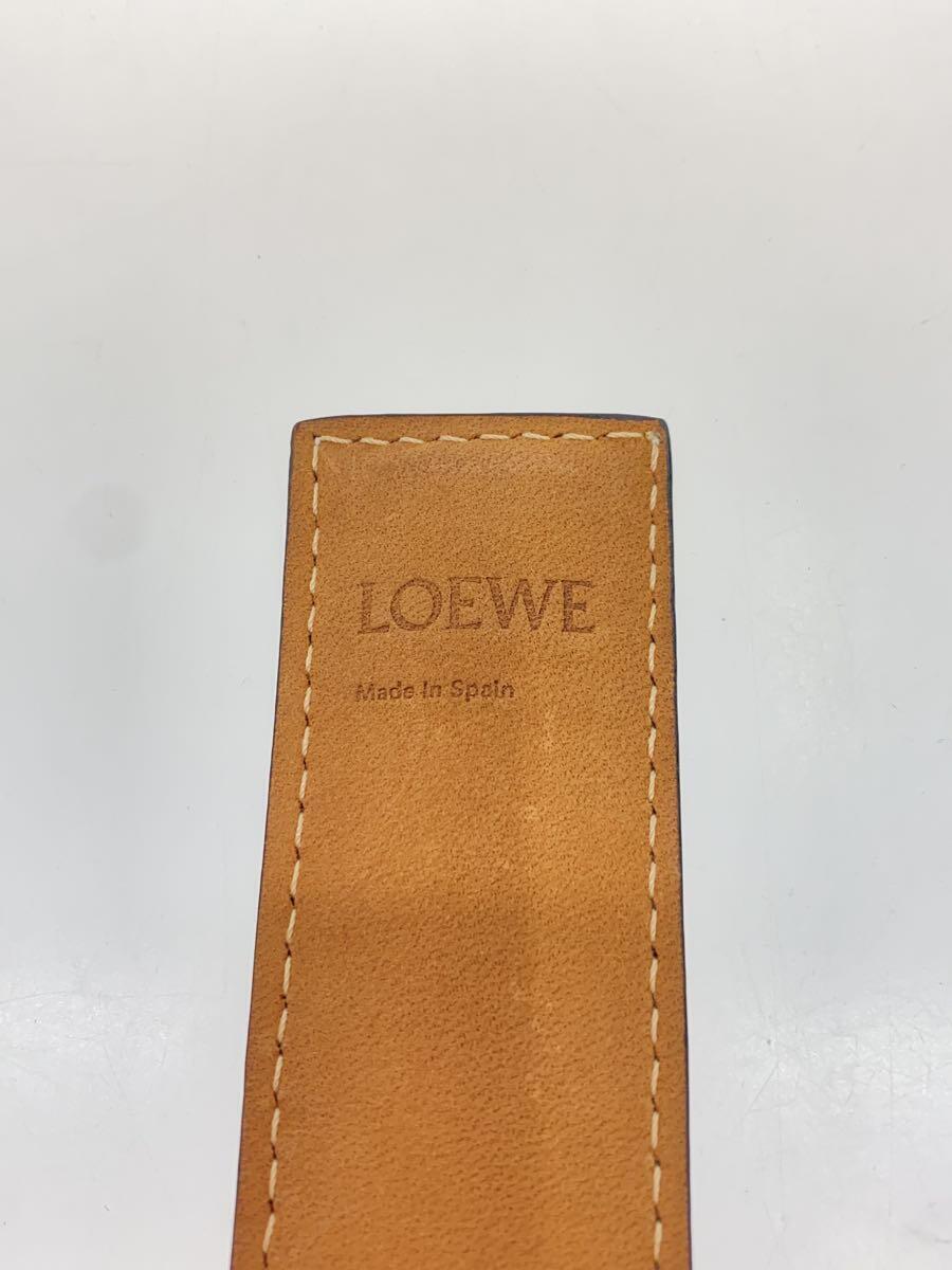 LOEWE◆スラップブレスレット/レザー/BRW/レディース_画像3