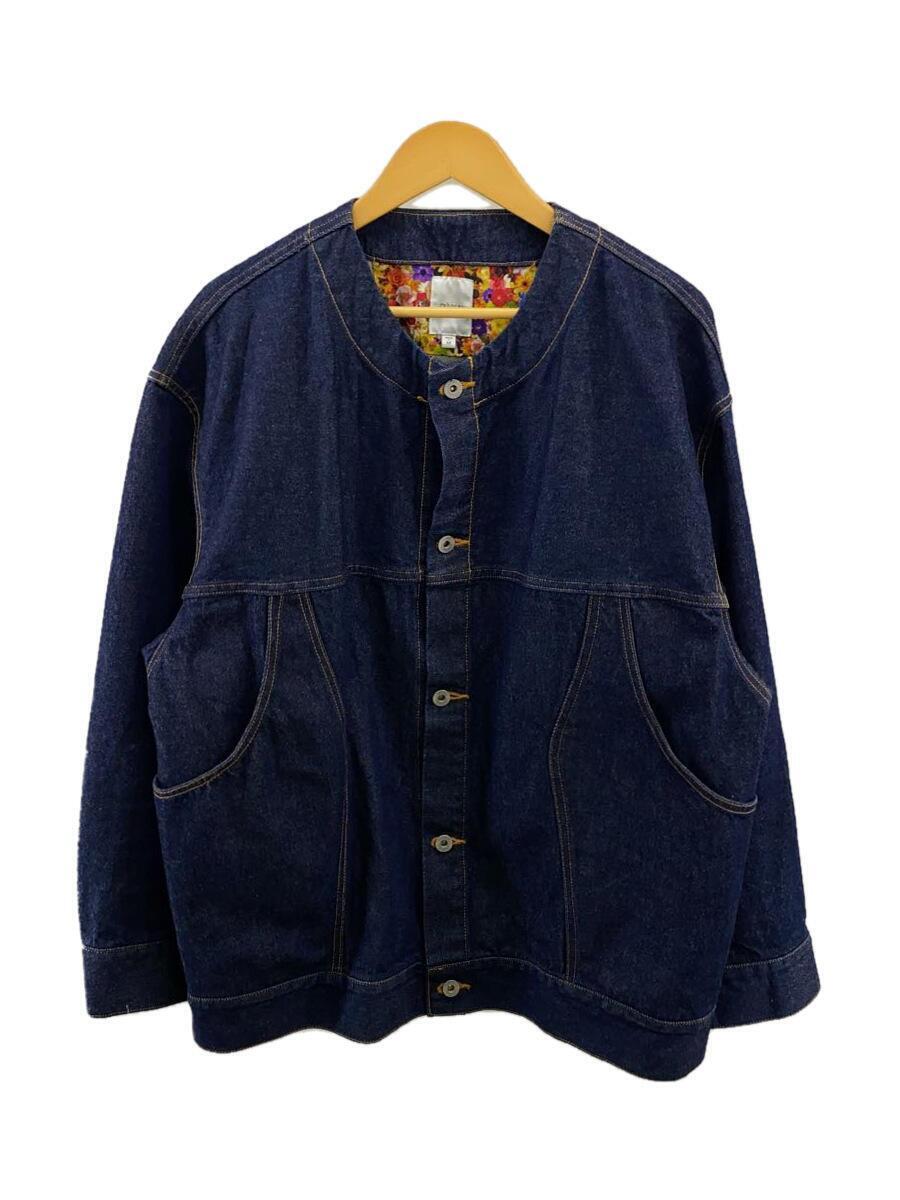 rehacer◆No-Collar Big Pocket Denim JKT/Gジャン/M/デニム/IDG_画像1