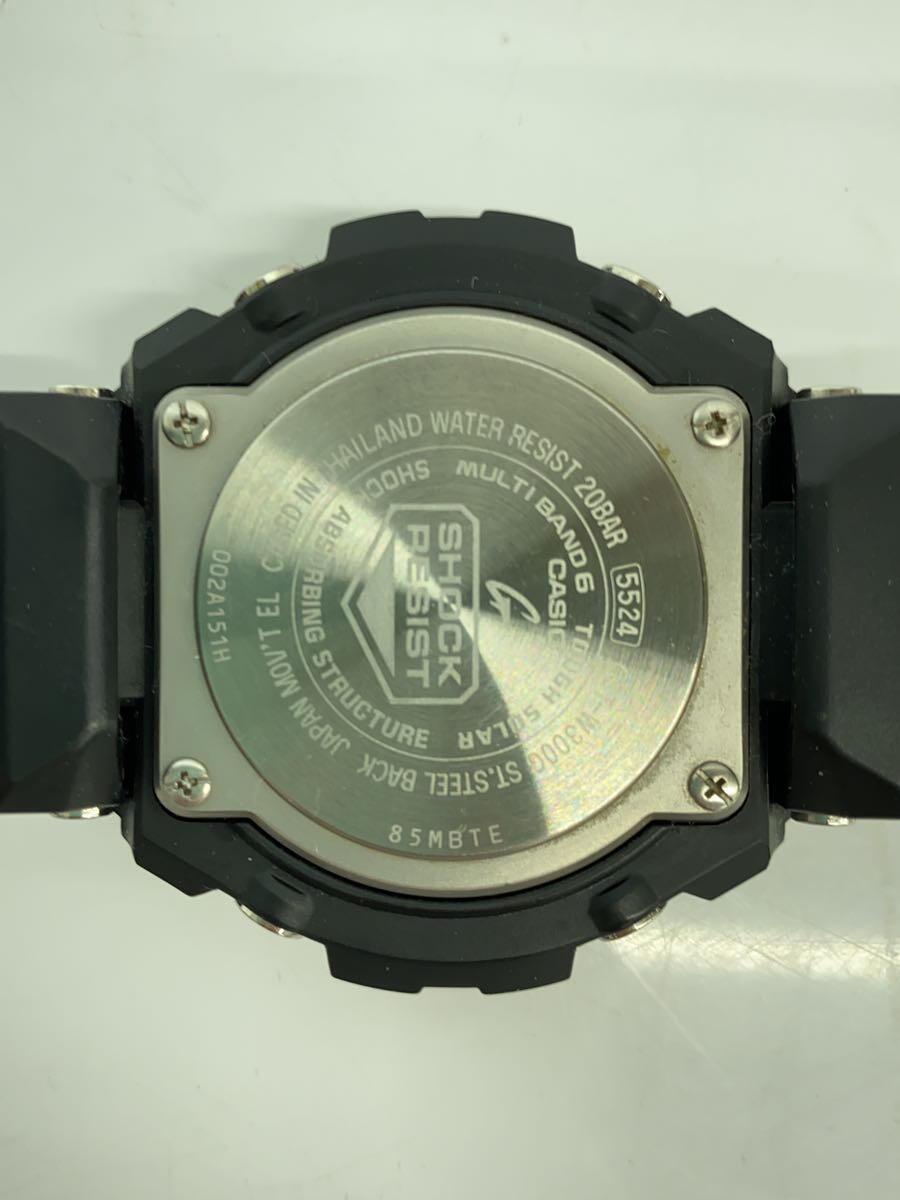 CASIO◆ソーラー腕時計・G-SHOCK/GST-W300G-1A9JF/デジアナ/ラバー/BLK/BLK/SS_画像3