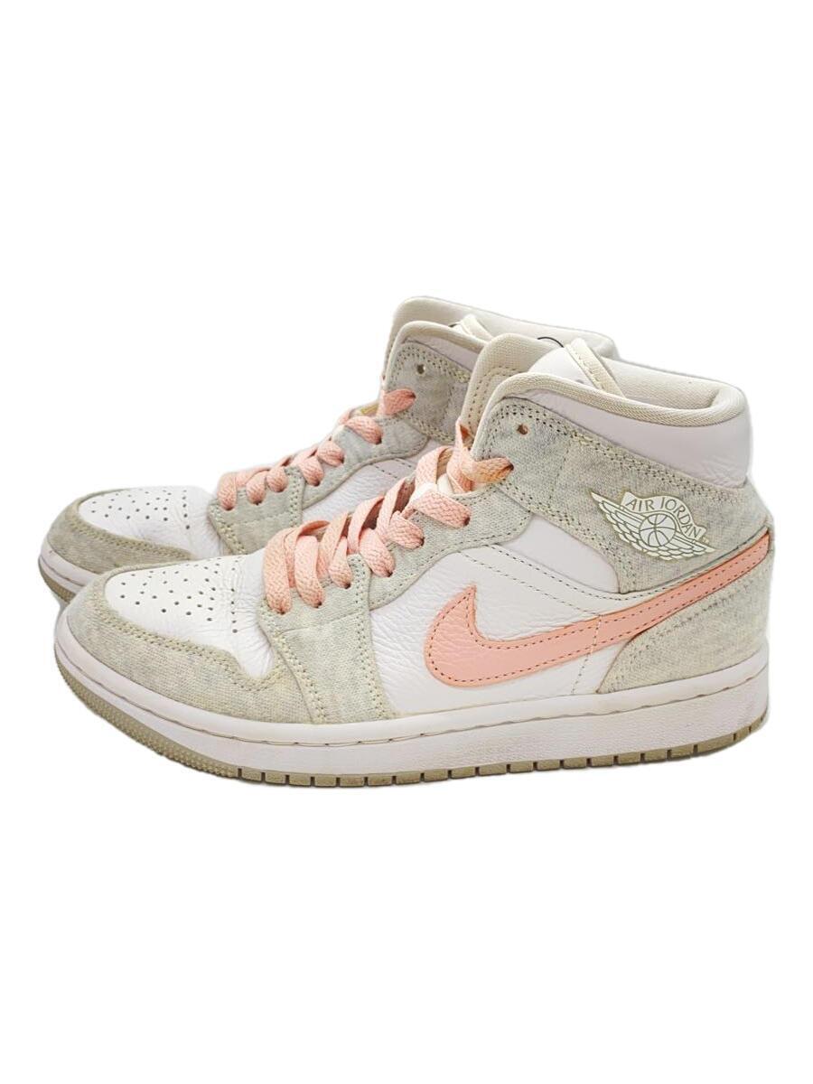 NIKE◆ナイキ/AIR JORDAN 1 MID SE_エアジョーダン 1 ミッド SE/23.5cm/WHT_画像1