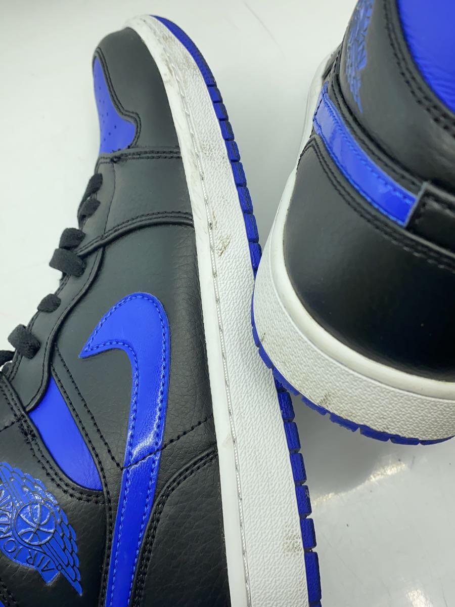 NIKE◆AIR JORDAN 1 MID/エアジョーダン 1 ミッド/ブラック/554724-068/27.5cm/BL_画像7