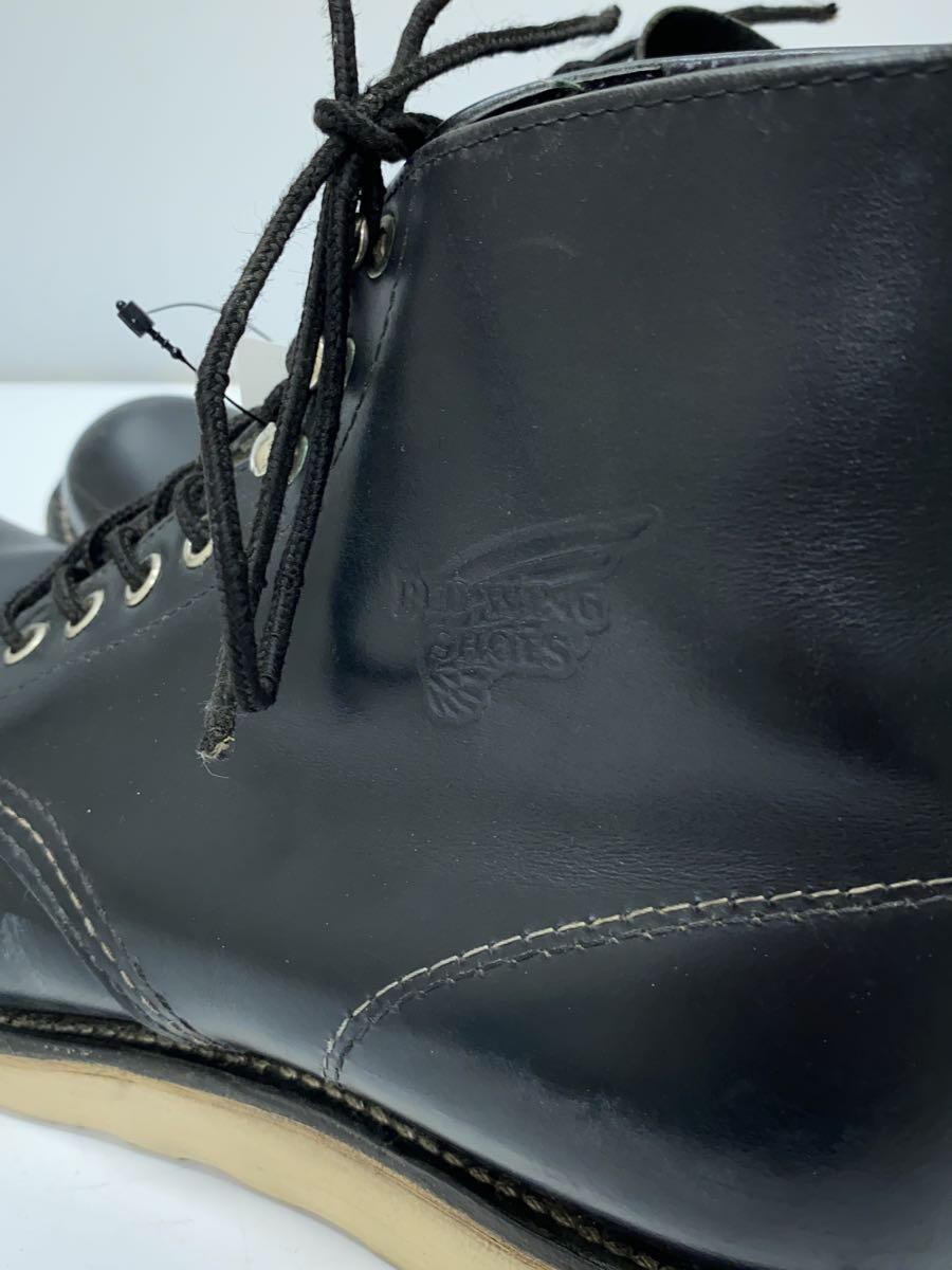 RED WING◆レースアップブーツ/27.5cm/BLK/レザー/8165_画像8