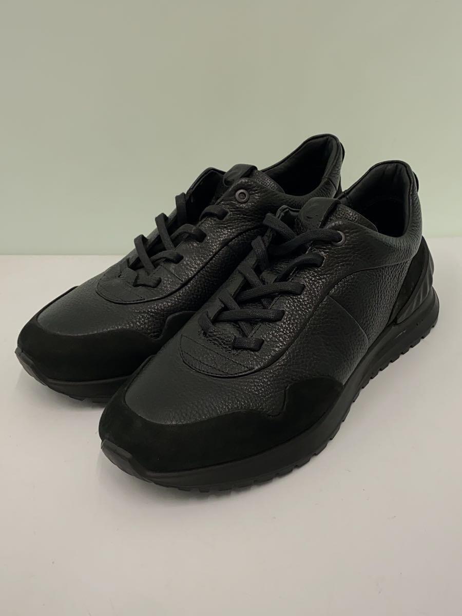 ECCO◆ローカットスニーカー/26.5cm/BLK/レザー_画像2