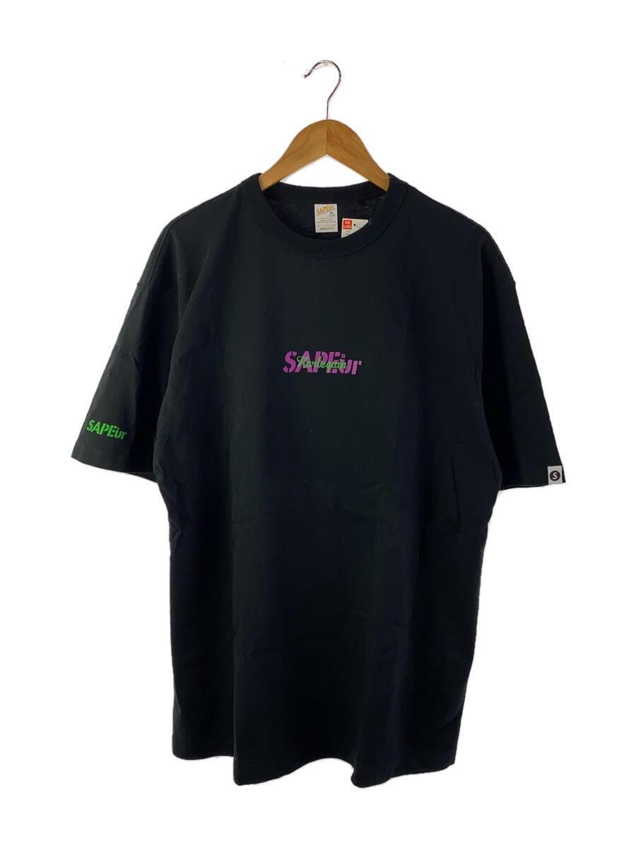 A Elegantes SAPEur◆Tシャツ/XL/コットン/BLK_画像1