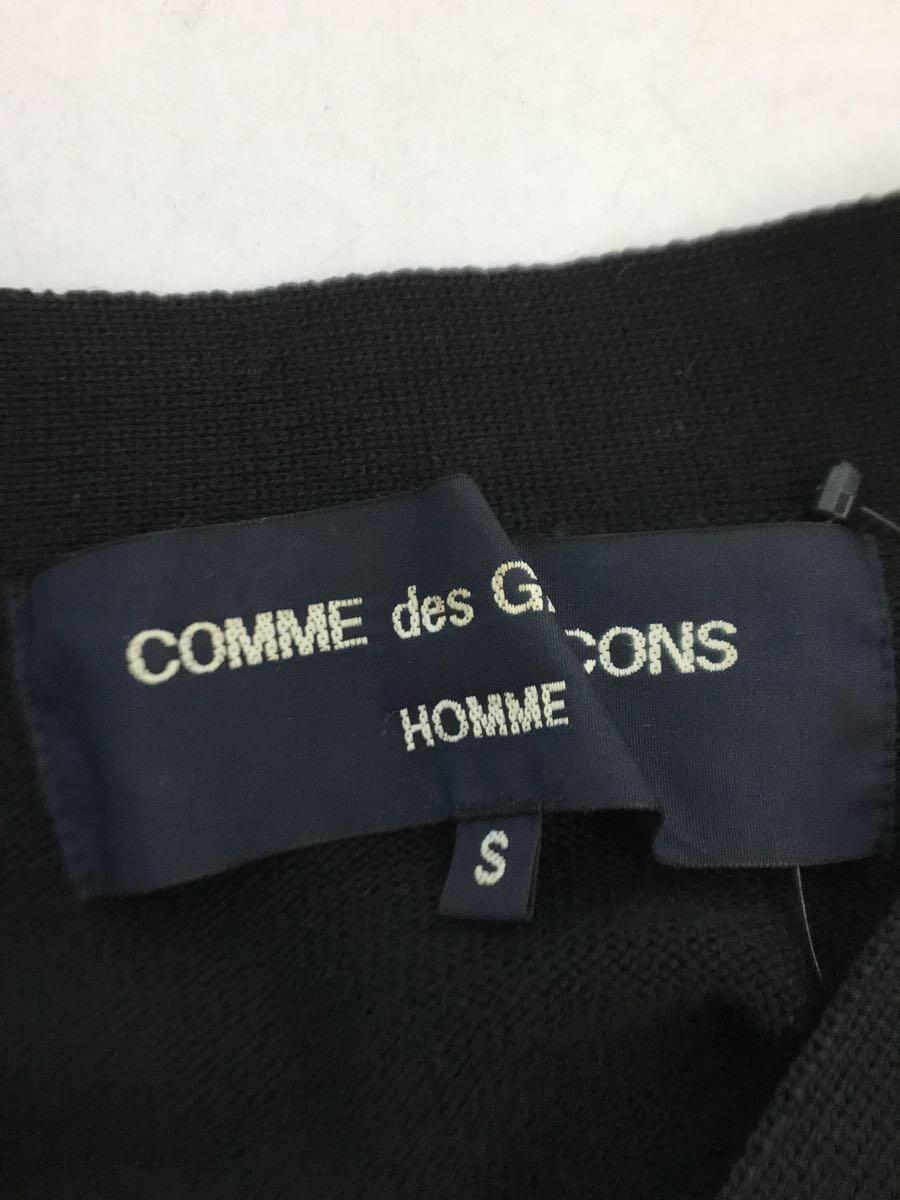 COMME des GARCONS HOMME◆06AW/デザインカーディガン/AD2006/S/ウール/BLK/HR-N004//_画像3