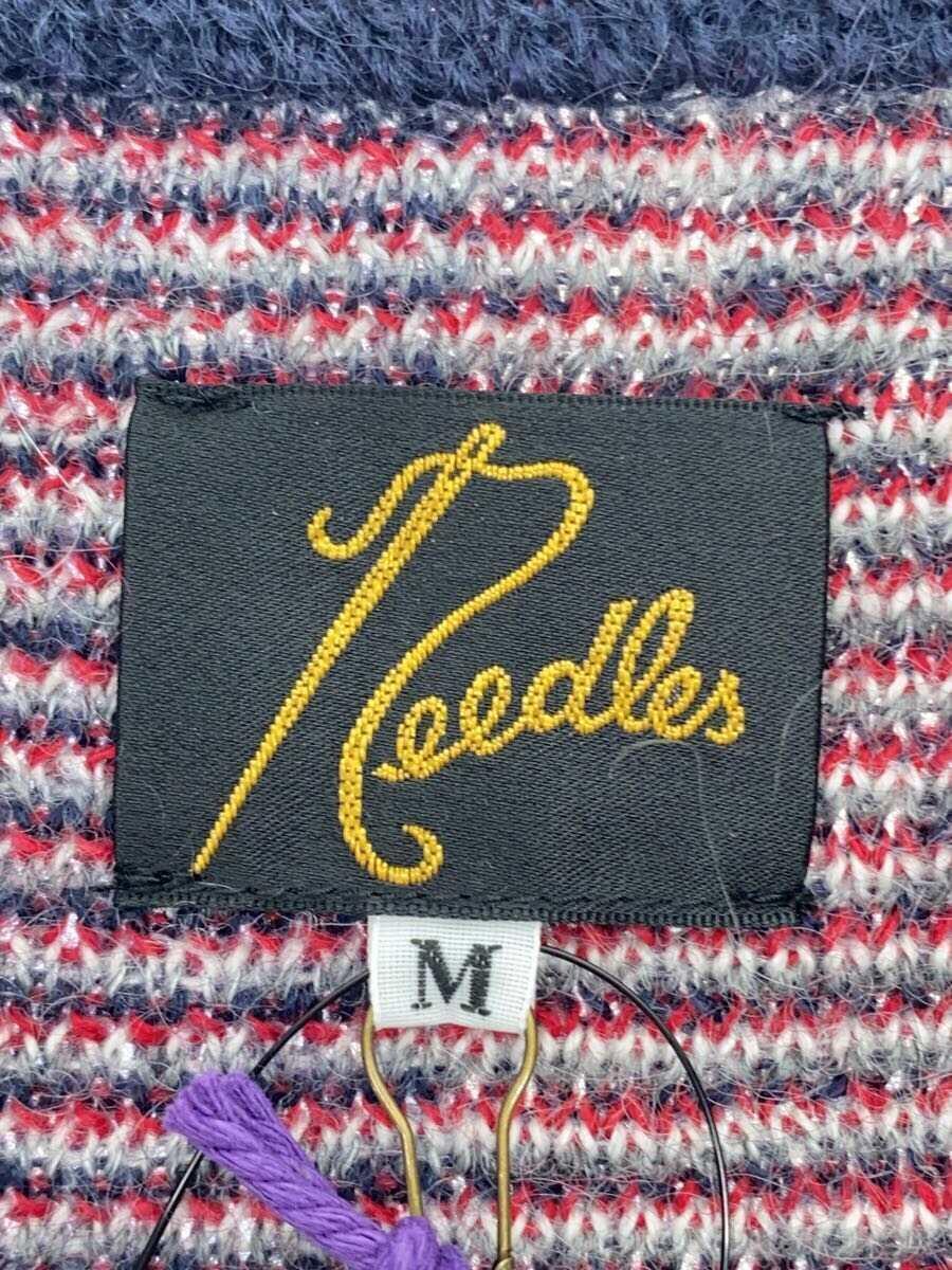 Needles◆22AW/Mohair Crigan - Papillon/カーディガン/M/モヘア/NVY/総柄/LQ275//_画像3