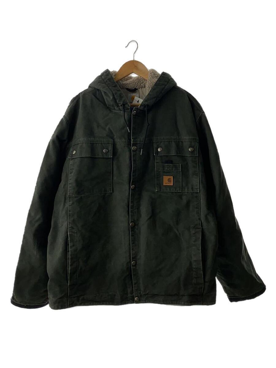 Carhartt◆ジャケット/XL/コットン/KHK/無地/j284//_画像1