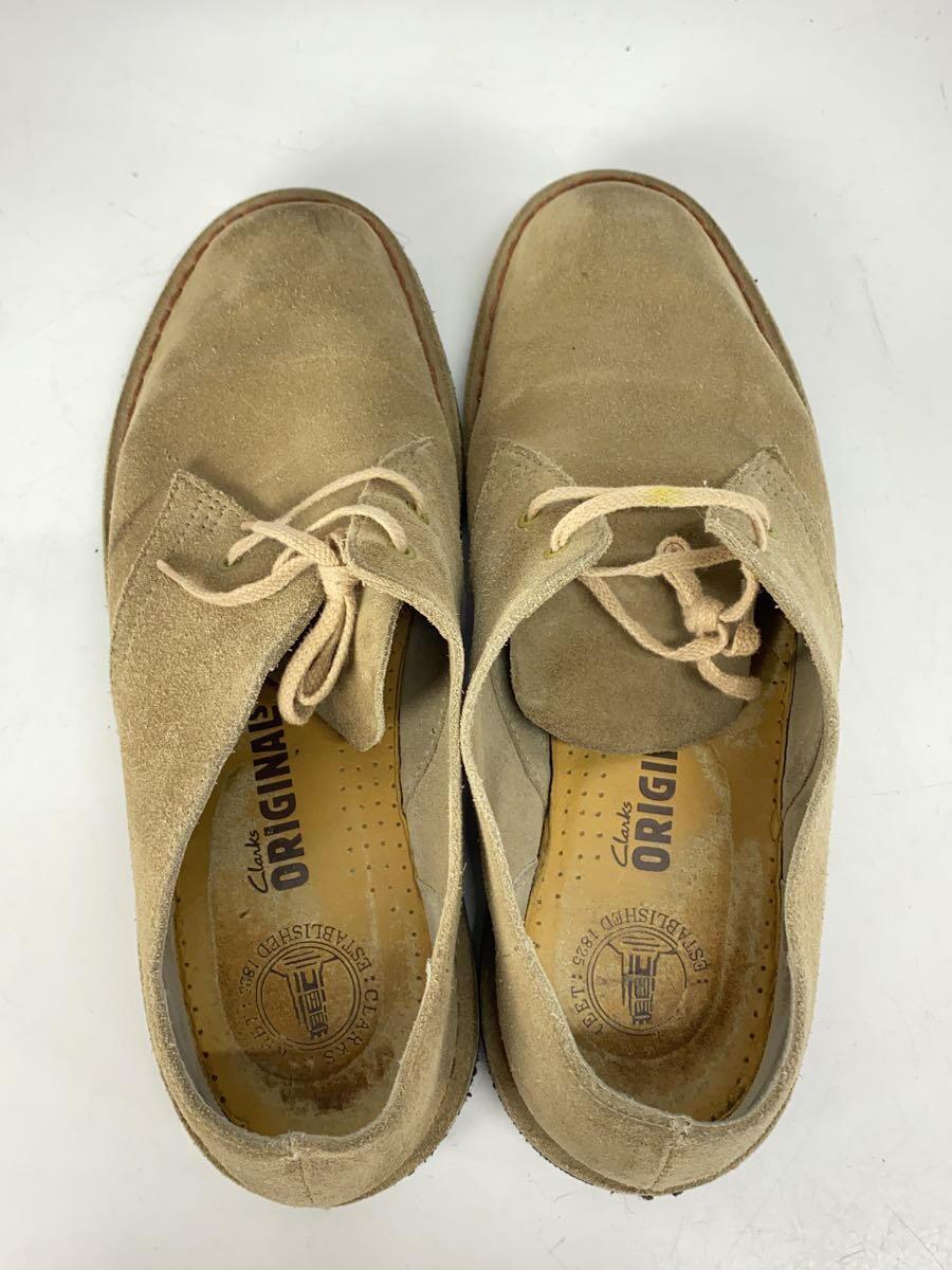 Clarks◆ドレスシューズ/US10/BEG/スウェード_画像3