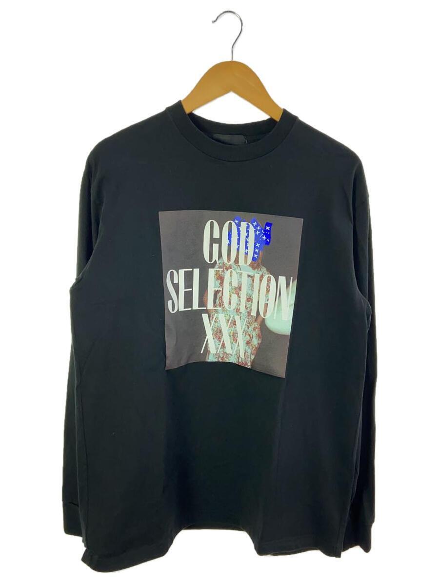 GOD SELECTION XXX◆長袖Tシャツ/L/コットン/BLK_画像1