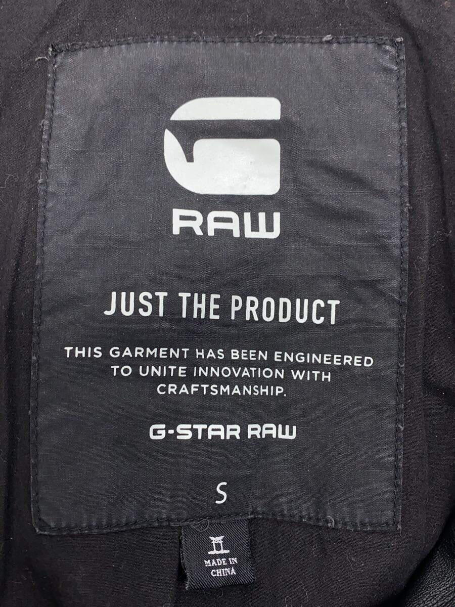 G-STAR RAW◆レザージャケット・ブルゾン/S/レザー/ブラック_画像3