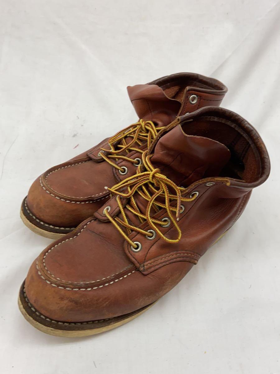 RED WING◆レースアップブーツ/US8/BRW/レザー/9106_画像2