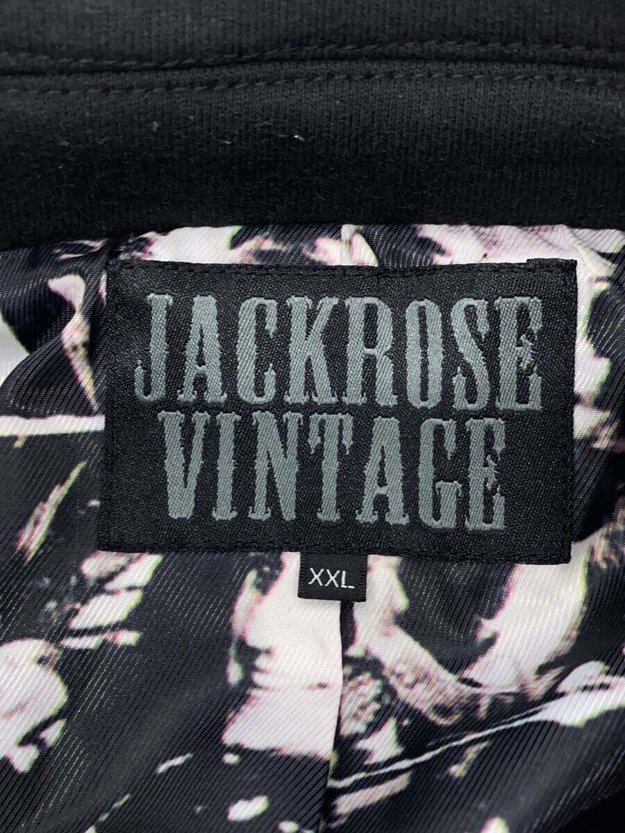 JACK ROSE◆ダブルライダースジャケット/XXL/コットン/BLK/無地/610826-10_画像3