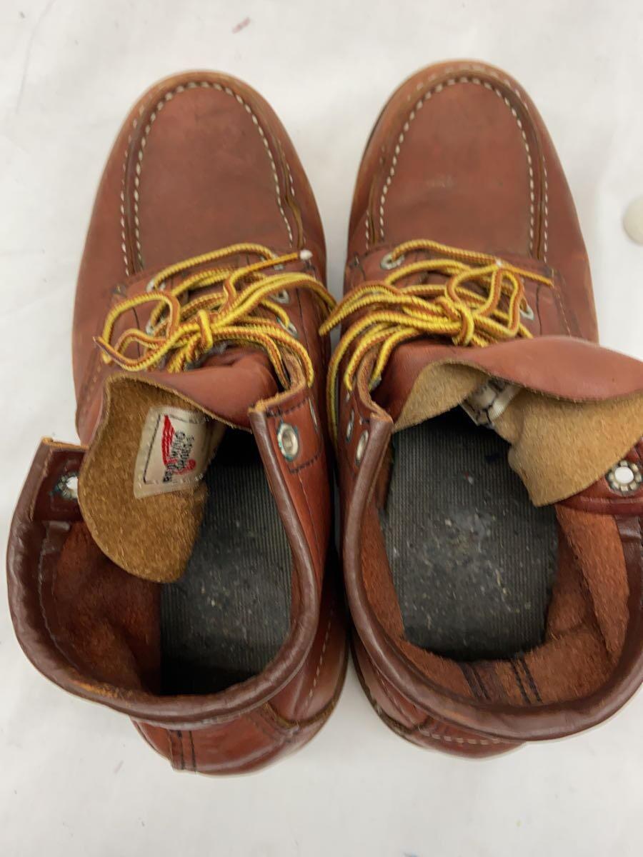 RED WING◆レースアップブーツ/US8/BRW/レザー/9106_画像9