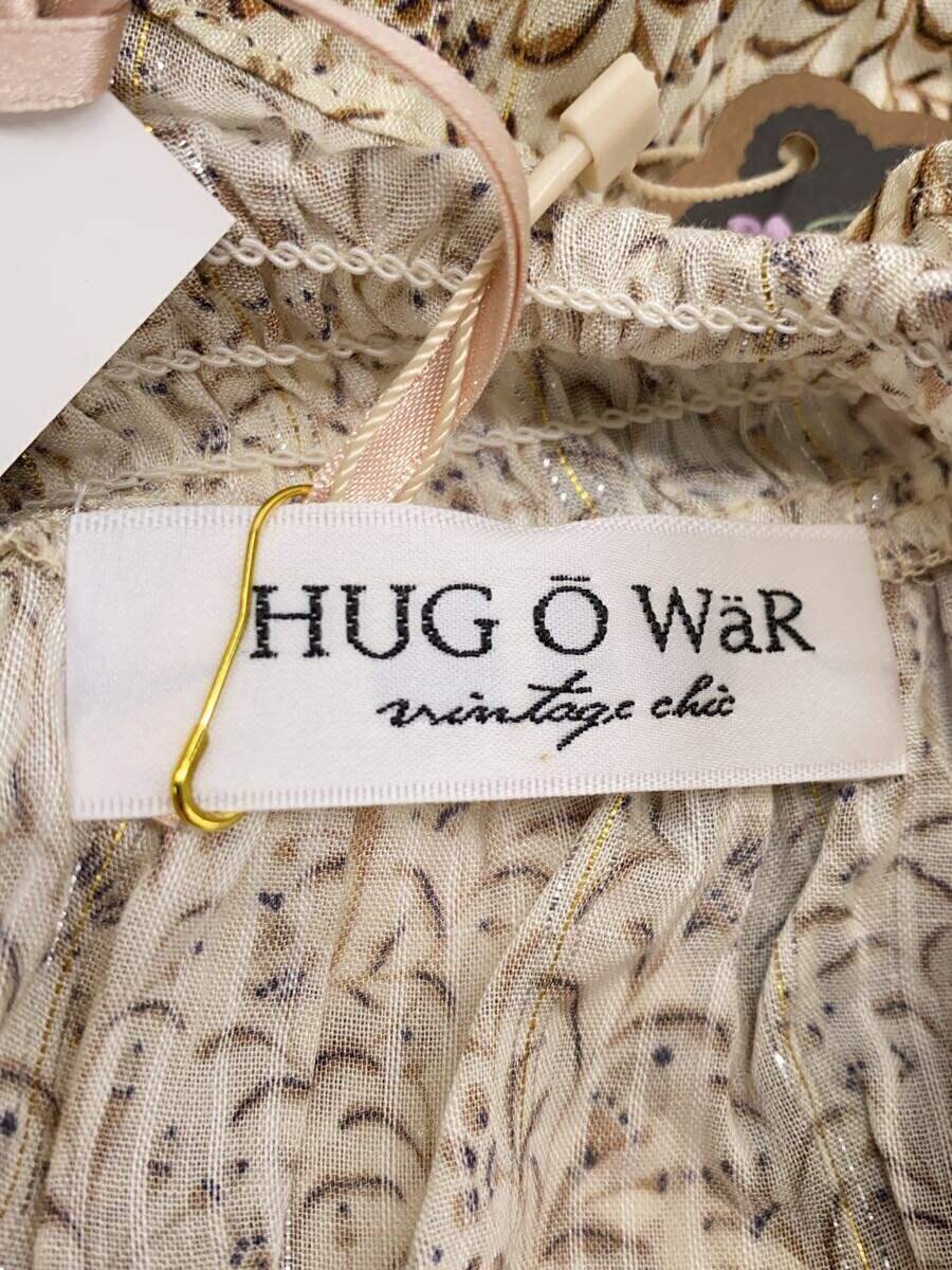 Hug O War◆長袖ブラウス/FREE/レーヨン/BEG/花柄/ST-L1060/タグ付き_画像3