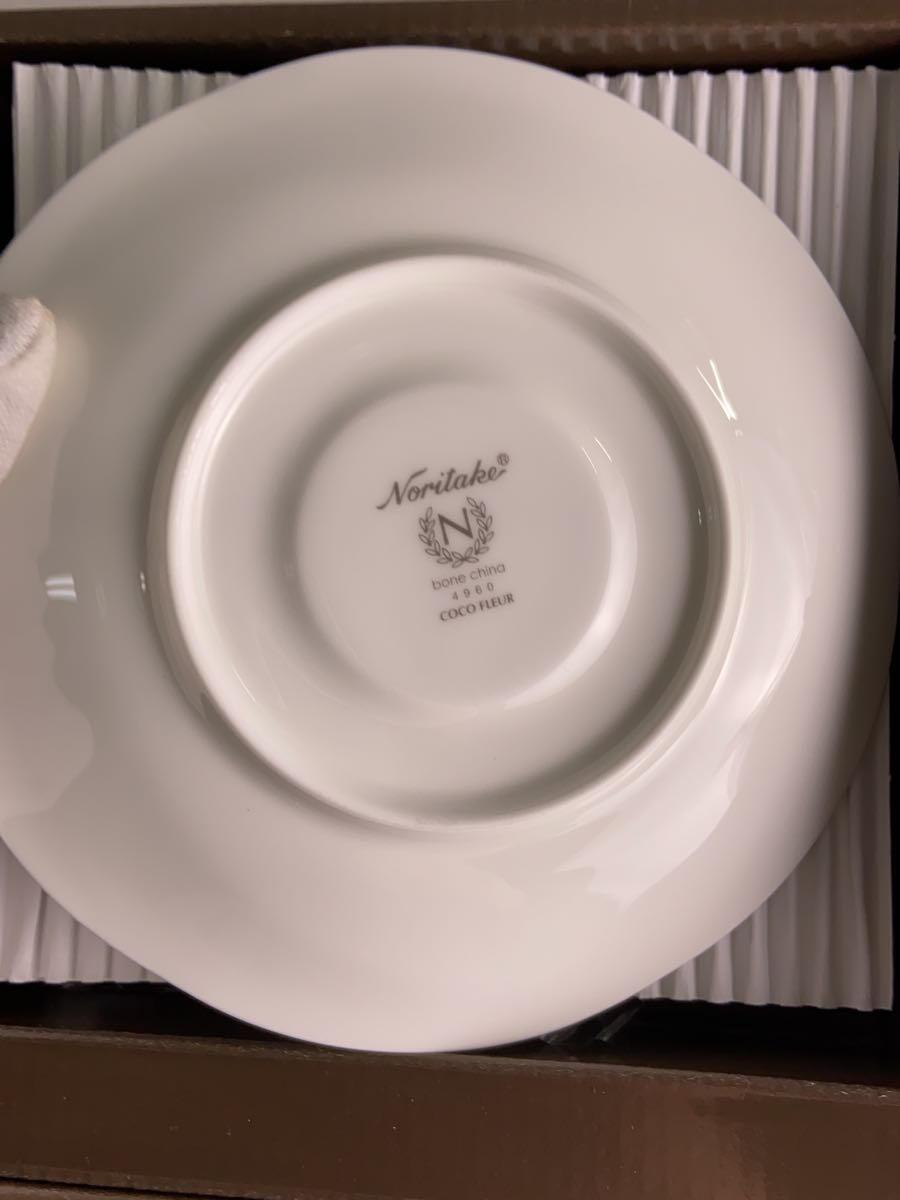 Noritake◆カップ&ソーサー/2点セット/WHT_画像5