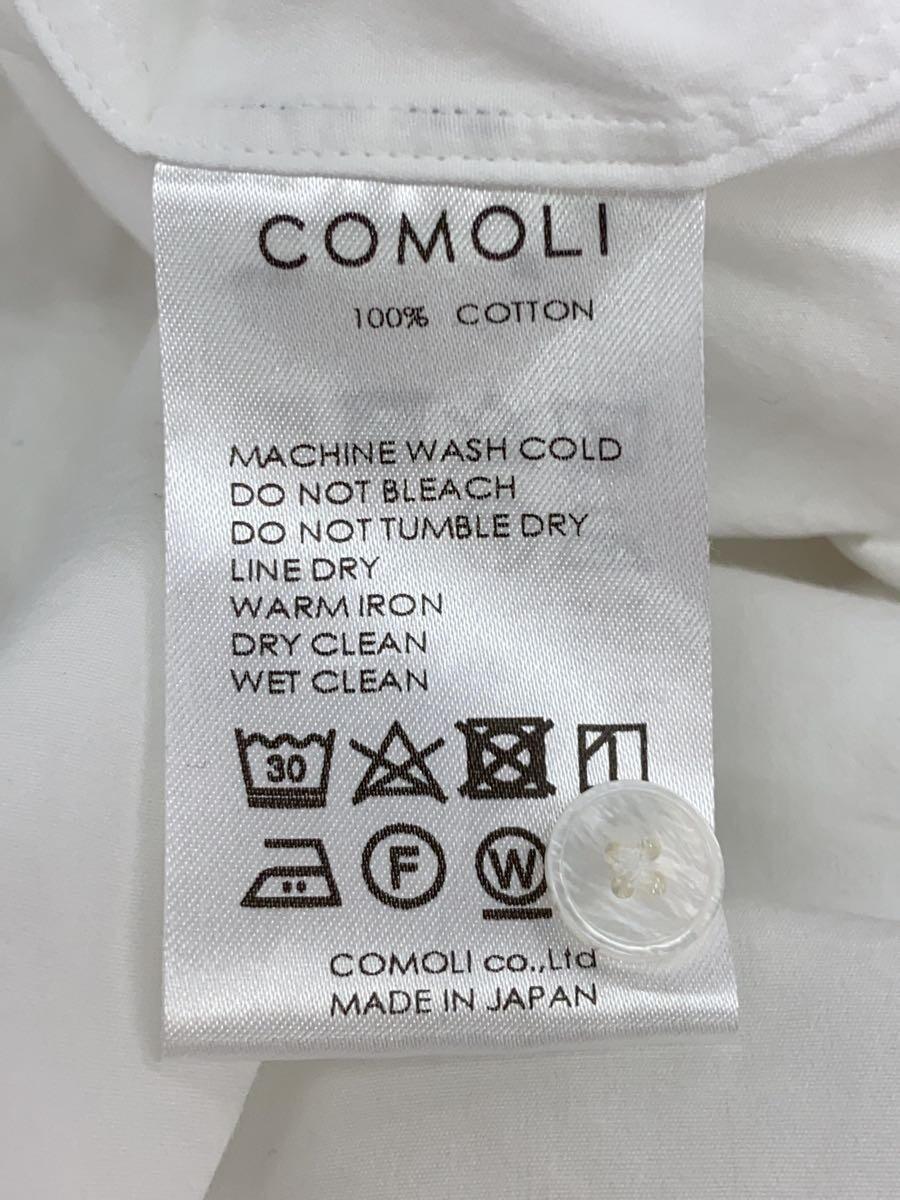 COMOLI◆長袖シャツ/2/コットン/WHT/V01-02001_画像4