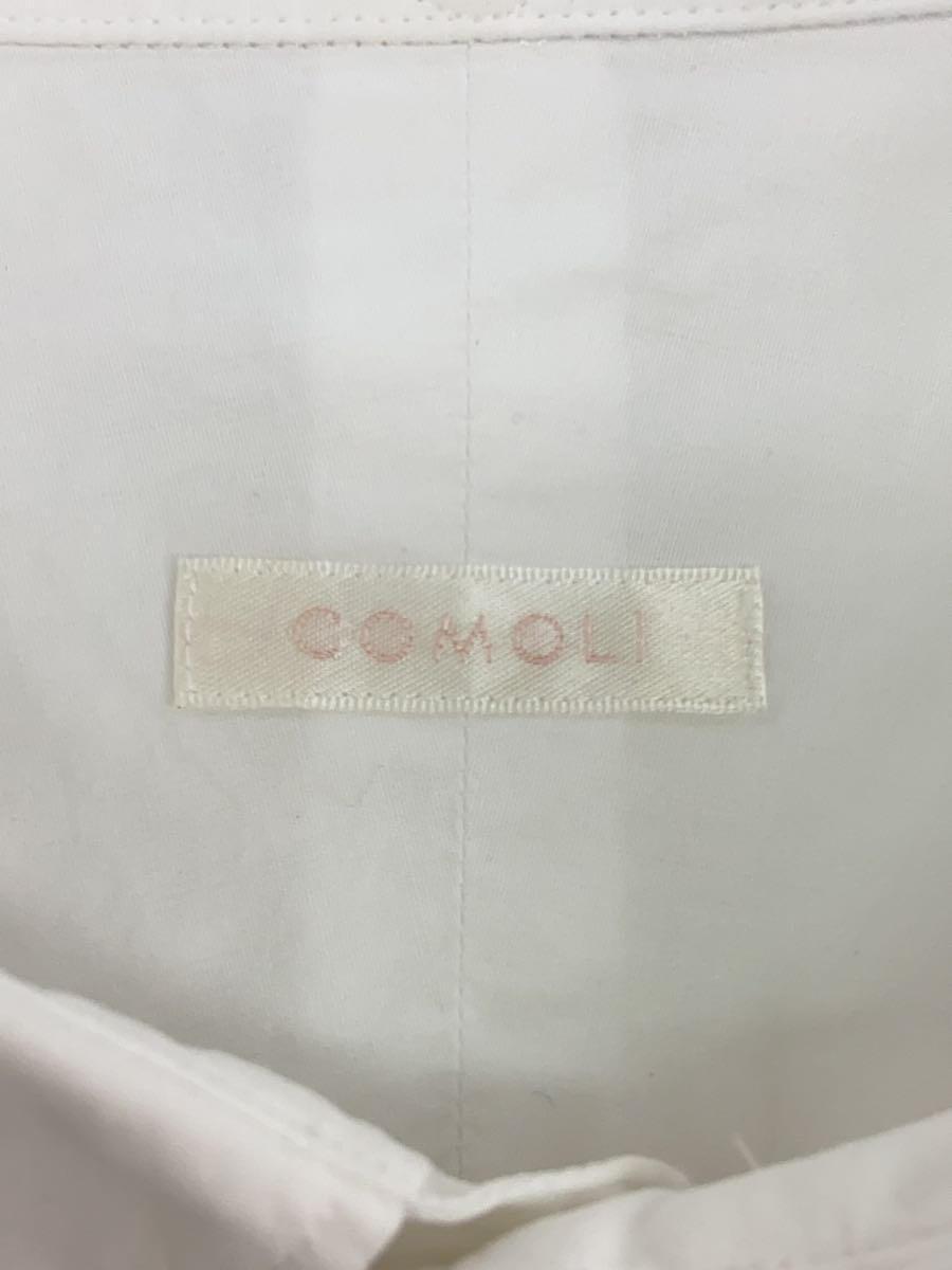 COMOLI◆長袖シャツ/2/コットン/WHT/V01-02001_画像3