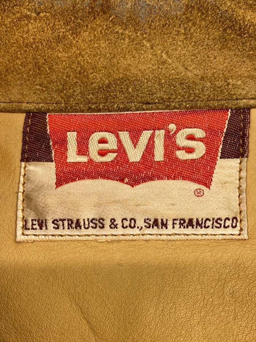 Levi’s◆60s～70s/3rd/タブちぎれ/レザージャケット・ブルゾン/-/スウェード/CML/無地_画像3