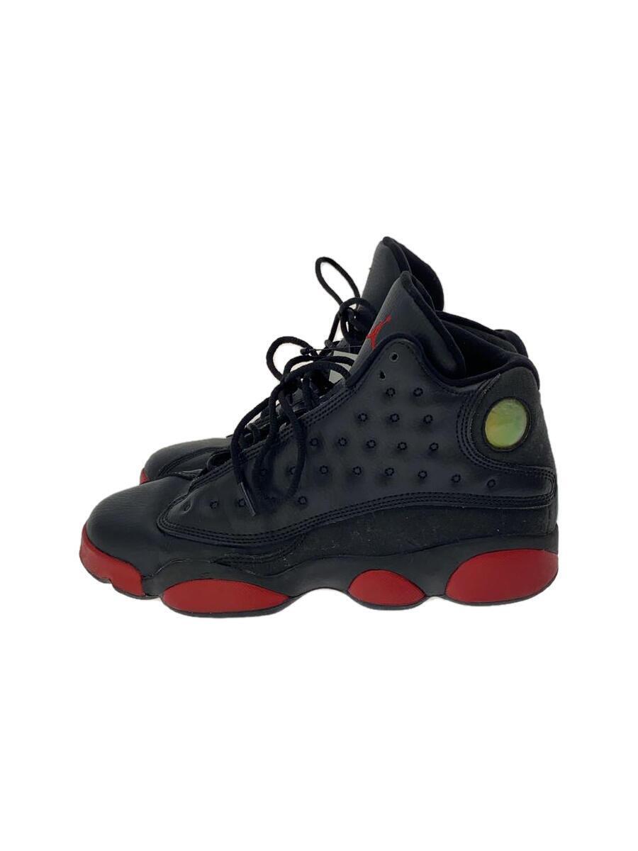 NIKE◆AIR JORDAN 13 RETRO BG/エアジョーダンレトロ/ブラック/414574-033/25cm_画像1