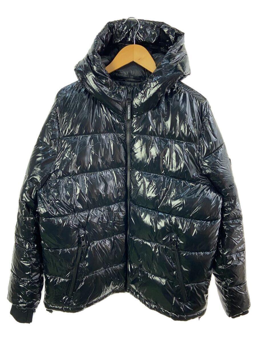 Calvin Klein◆X-fit Puffer Jacket/中綿ジャケット/L/ナイロン/BLK/CM052418_画像1