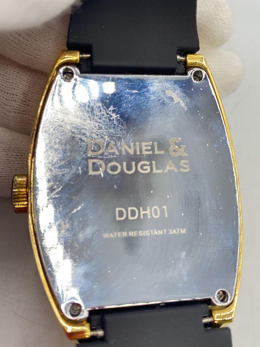 DANIEL&DOUGLAS◆クォーツ腕時計/アナログ/ラバー/BLK/BLK/DD8808_画像3