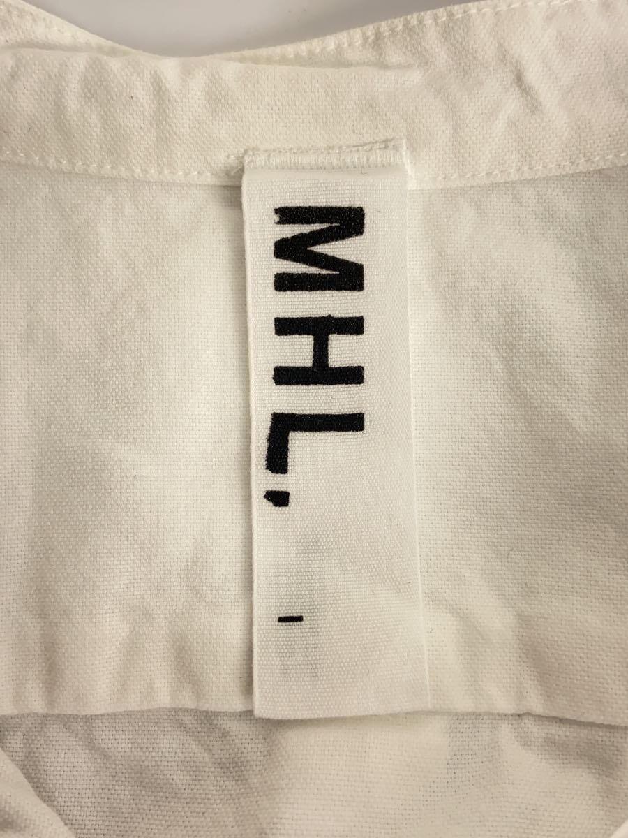 MHL.◆オックスフォードバンドカラーシャツ/1/コットン/WHT/595-8153510//_画像3