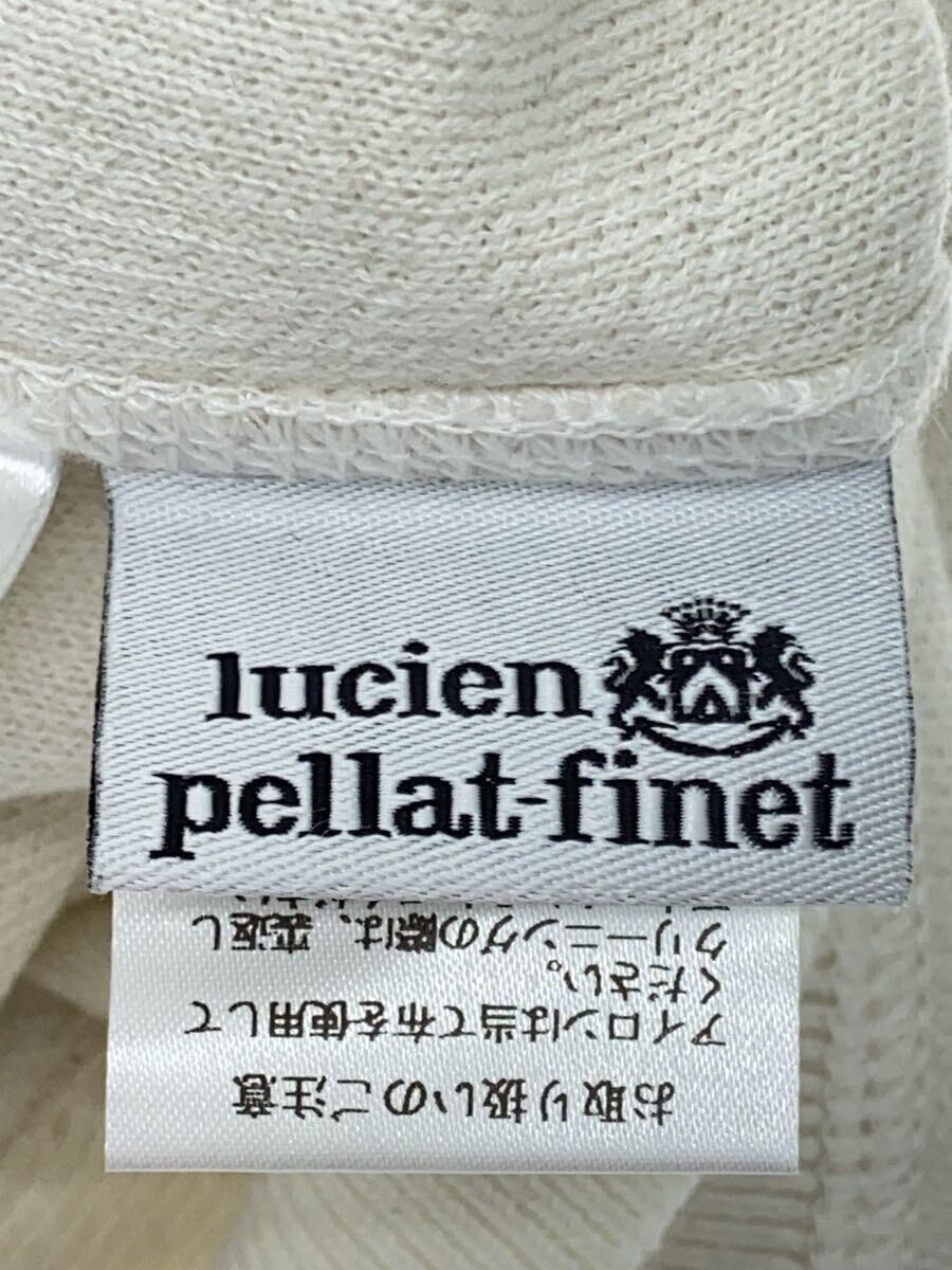 lucien pellat-finet◆ジップパーカー/S/コットン/WHT/無地/ドクロ/ホワイト_画像3