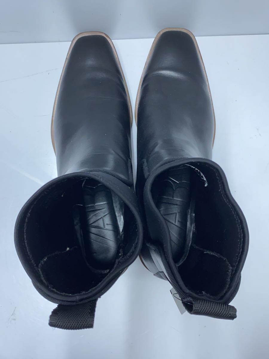 ZARA◆サイドゴアブーツ/40/BLK/レザー_画像3