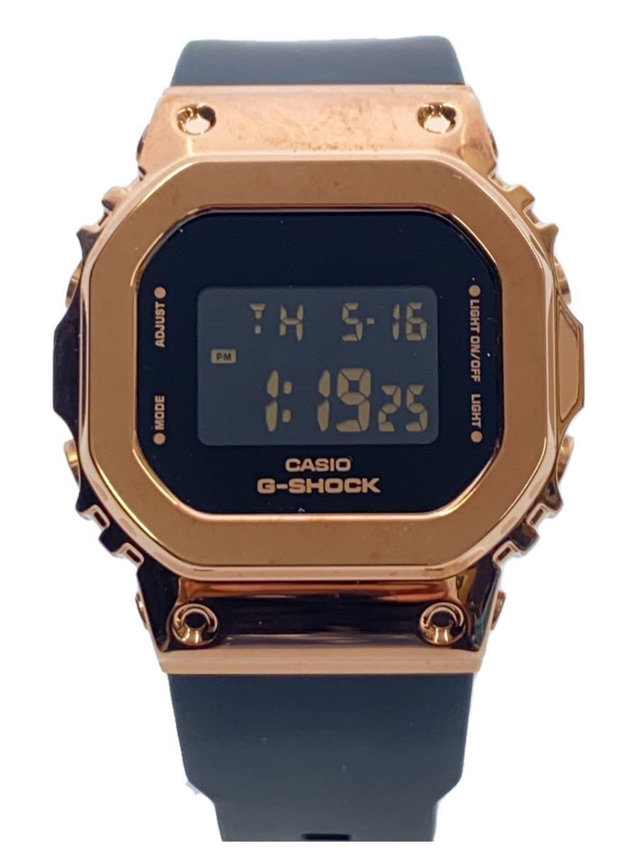 CASIO◆クォーツ腕時計_G-SHOCK/デジタル/ラバー/GLD/BLK_画像1