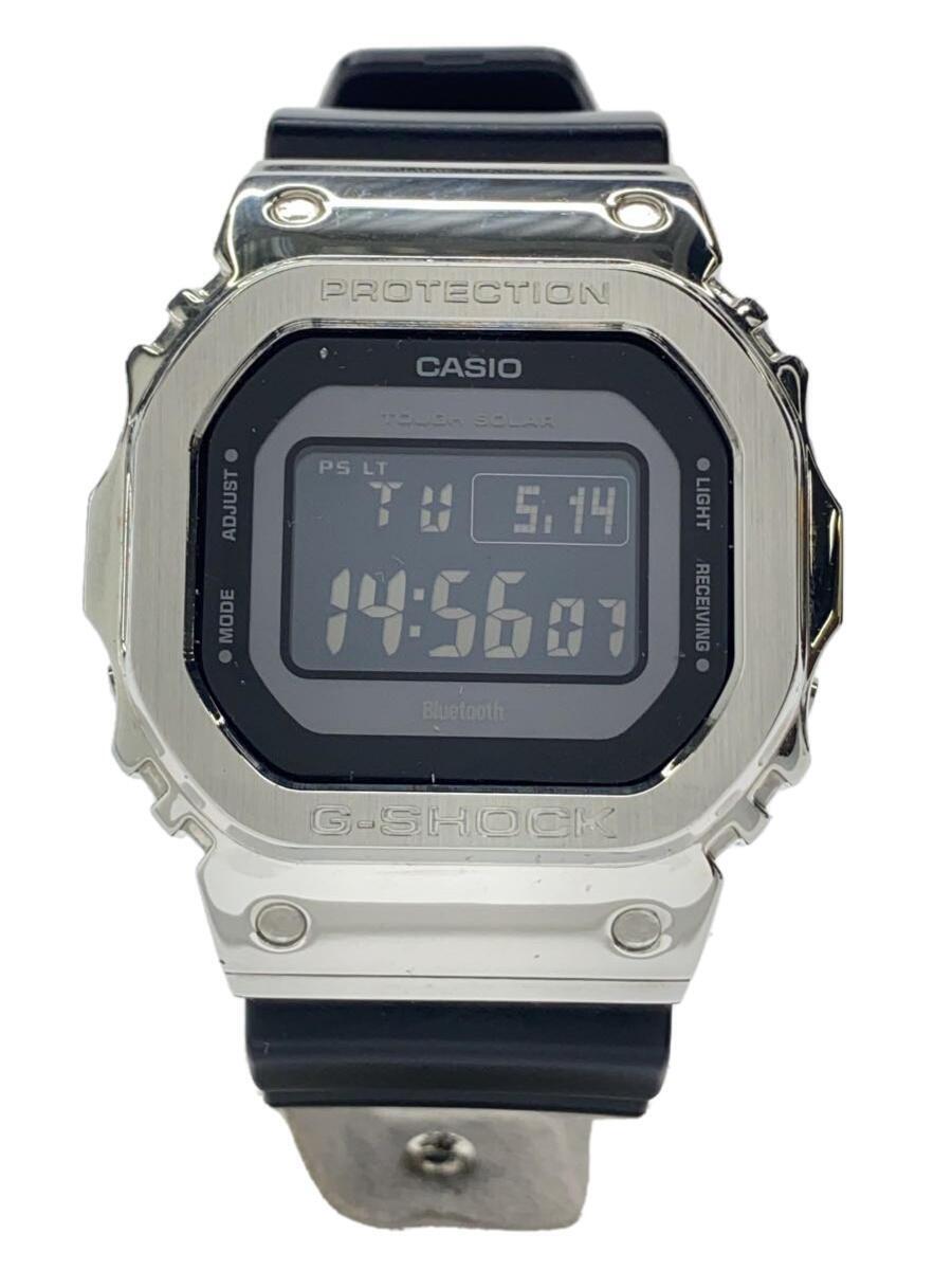 CASIO◆ソーラー腕時計/デジタル/ラバー/BLK/BLK/gw-b5600_画像1