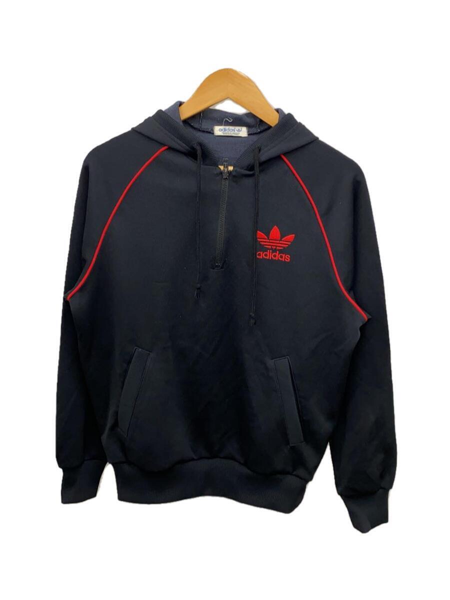 adidas◆ジャージ/M/ポリエステル/BLK/無地/ATS-82
