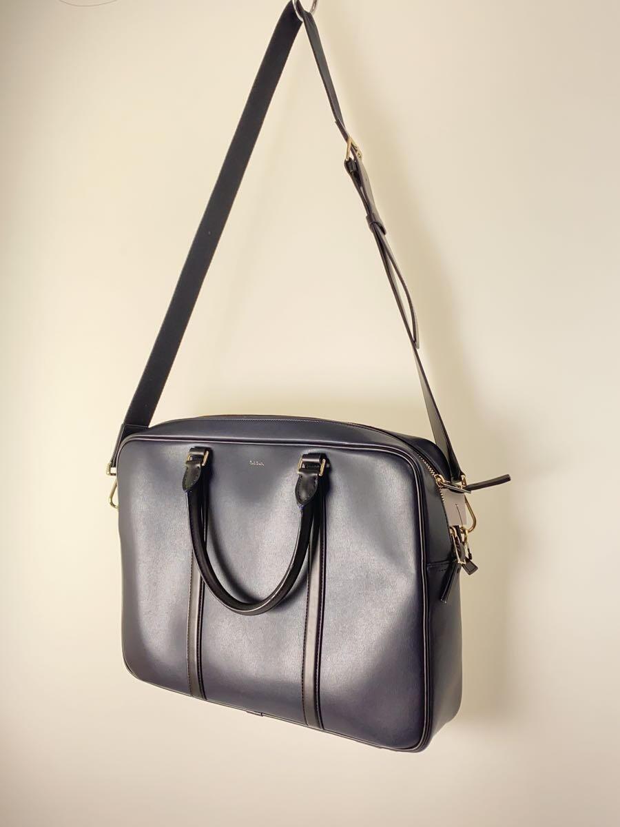 Paul Smith◇シティエンボス2wayブリーフケース/レザー/NVY Paul Smith◇シティエンボス2wayブリーフケース/レザー/NVY
