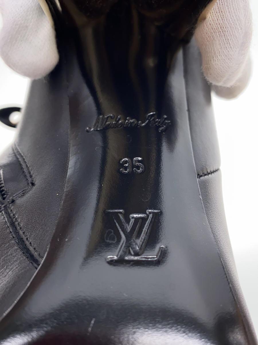 LOUIS VUITTON* короткие сапоги / Heart Bray машина линия ботинки /35/BLK/ кожа 