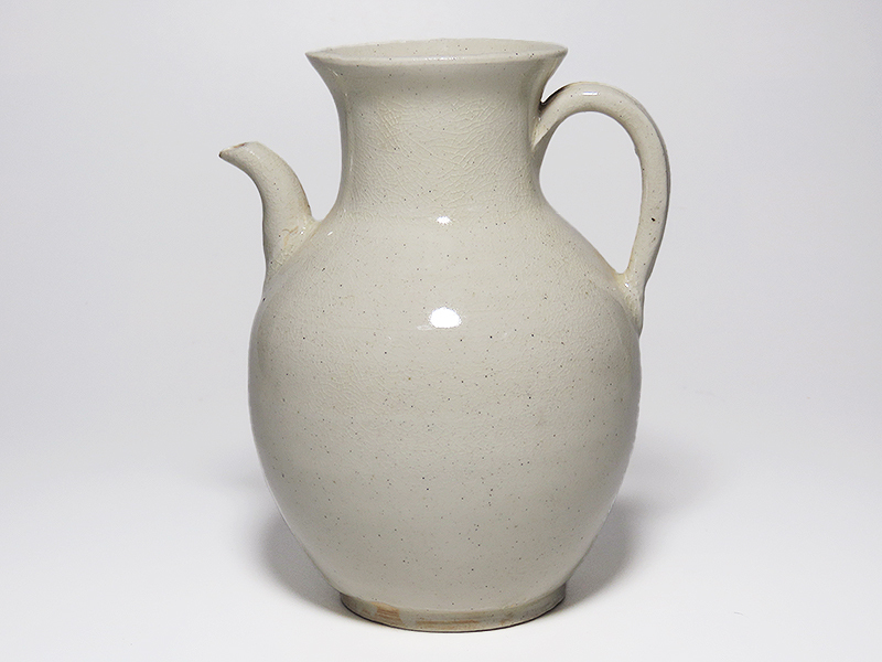 中国伝統工芸品陶器.白磁の花瓶.水注.水差し.無傷。_画像7