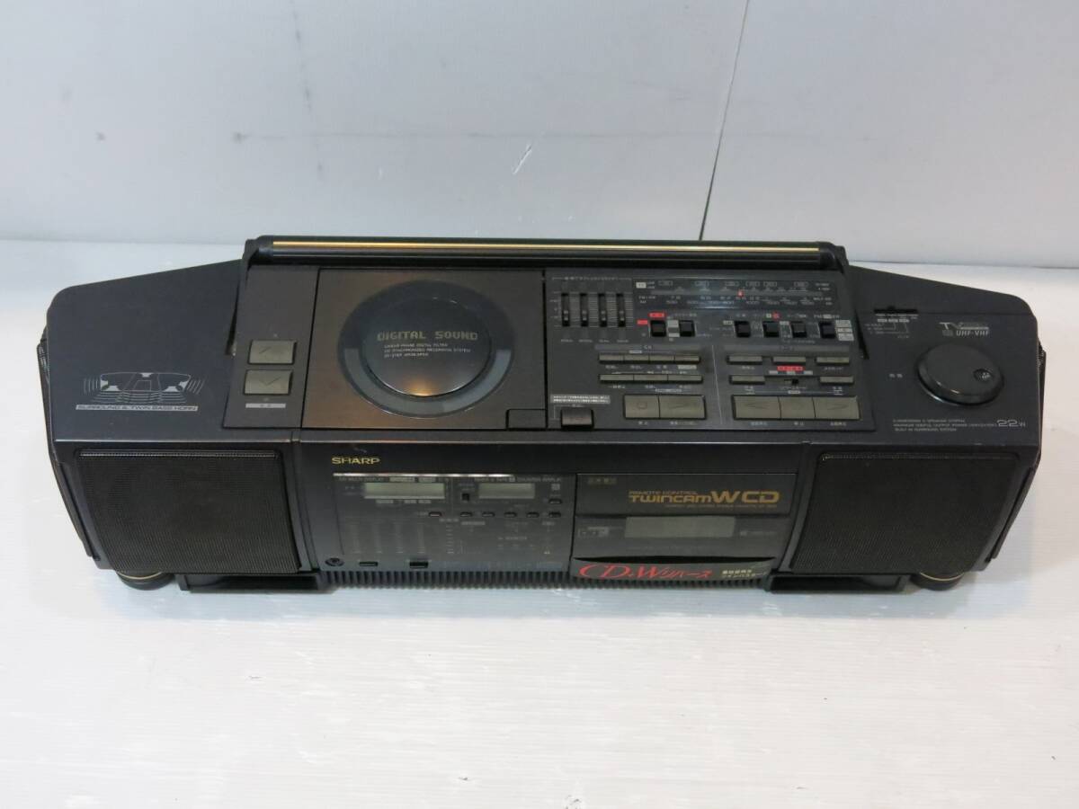 #SHARP CD radio-cassette QT-70CD junk #3M269
