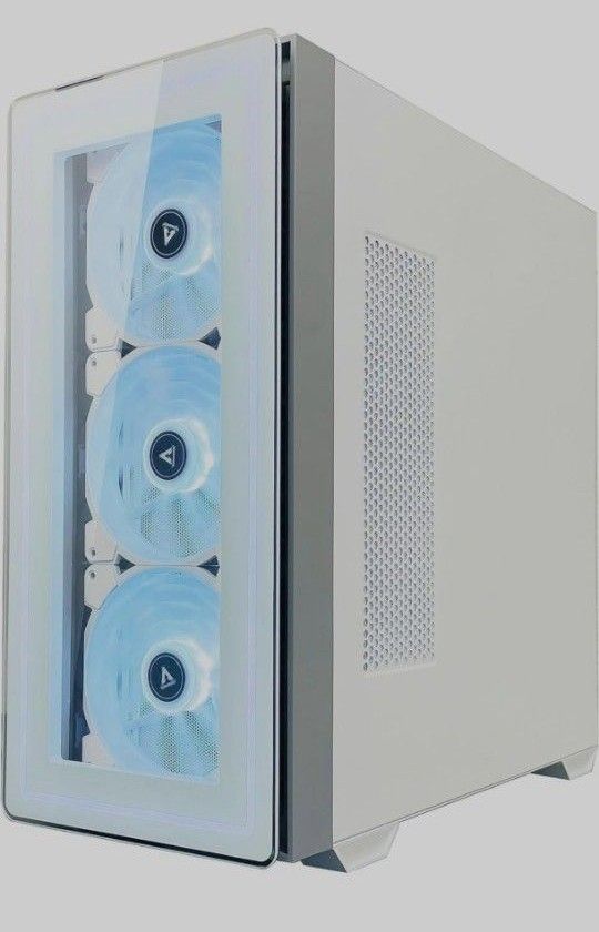 NEW LEAGUE HIKARI L7 ミドルタワー型PCケース [強化ガラス側・フロントパネル] RGBファン4基