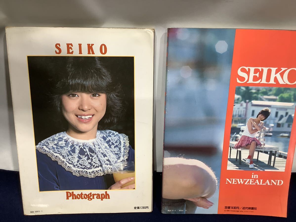 松田聖子 グッズ まとめ 写真集 Photograph SEIKO 写真 半券チケット 写真裏に書き込み詳細不明 当時物 昭和 アイドル 石川秀美 MI050412の画像3