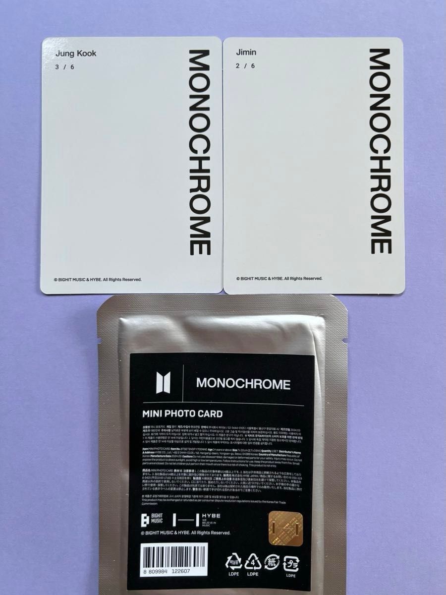 【専用】BTS  POP-UP MONOCHROME ミニフォト　