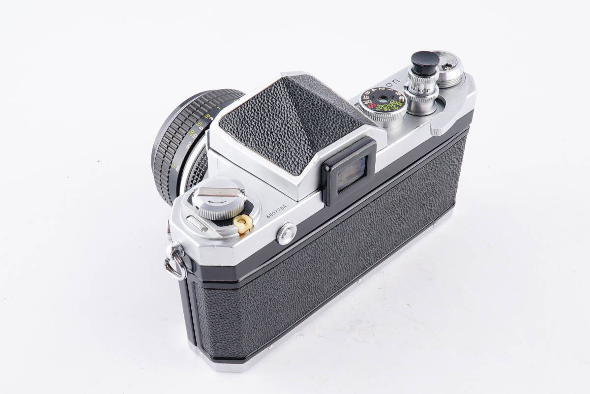 【C14】Nikon F アイレベル 一眼レフカメラ フィルムカメラ ボディ NIKKOR 5cm F2 レンズの画像4