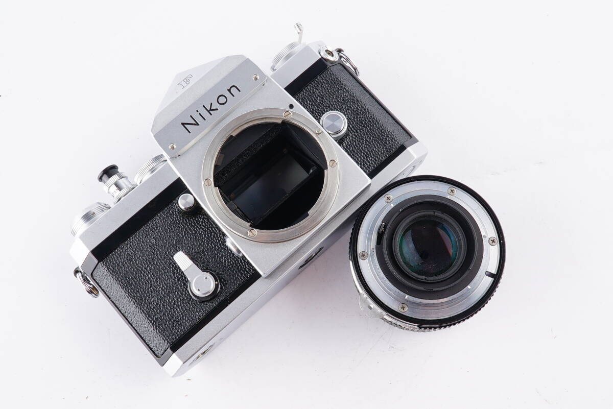 【C14】Nikon F アイレベル 一眼レフカメラ フィルムカメラ ボディ NIKKOR 5cm F2 レンズの画像8
