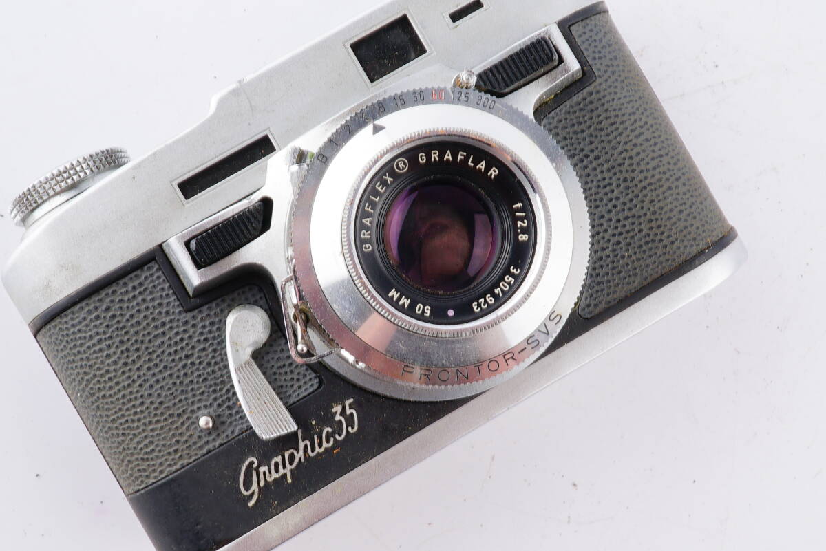 (C31) GRAFLEX Graphic 35 / GLAFLAR 50mm f2.8 レンジファインダーカメラの画像9