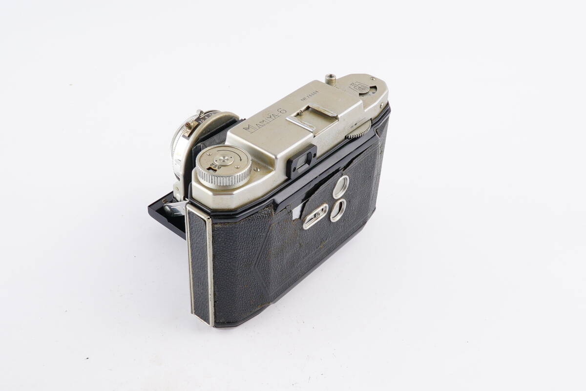 (C64) MAMIYA-6 Olympus D.Zuiko F.C. 1:3.5 f=7.5cm マミヤ 蛇腹 フィルムカメラ レトロカメラ 現状品の画像8