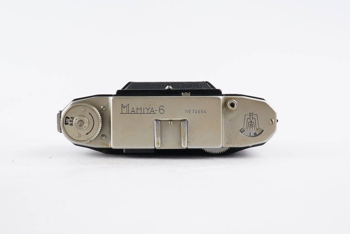 (C64) MAMIYA-6 Olympus D.Zuiko F.C. 1:3.5 f=7.5cm マミヤ 蛇腹 フィルムカメラ レトロカメラ 現状品の画像3