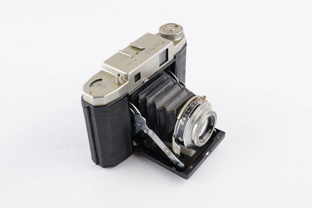 (C64) MAMIYA-6 Olympus D.Zuiko F.C. 1:3.5 f=7.5cm マミヤ 蛇腹 フィルムカメラ レトロカメラ 現状品の画像6