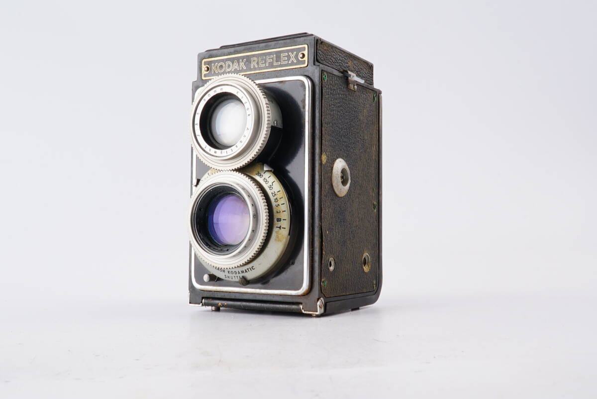 (C100) Kodak Reflex TLR Camera FLASH KODAMATIC SHUTTER 二眼レフ フィルムカメラの画像1